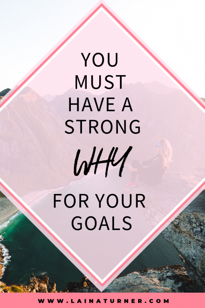 You Must Have a Strong WHY for Your Goals