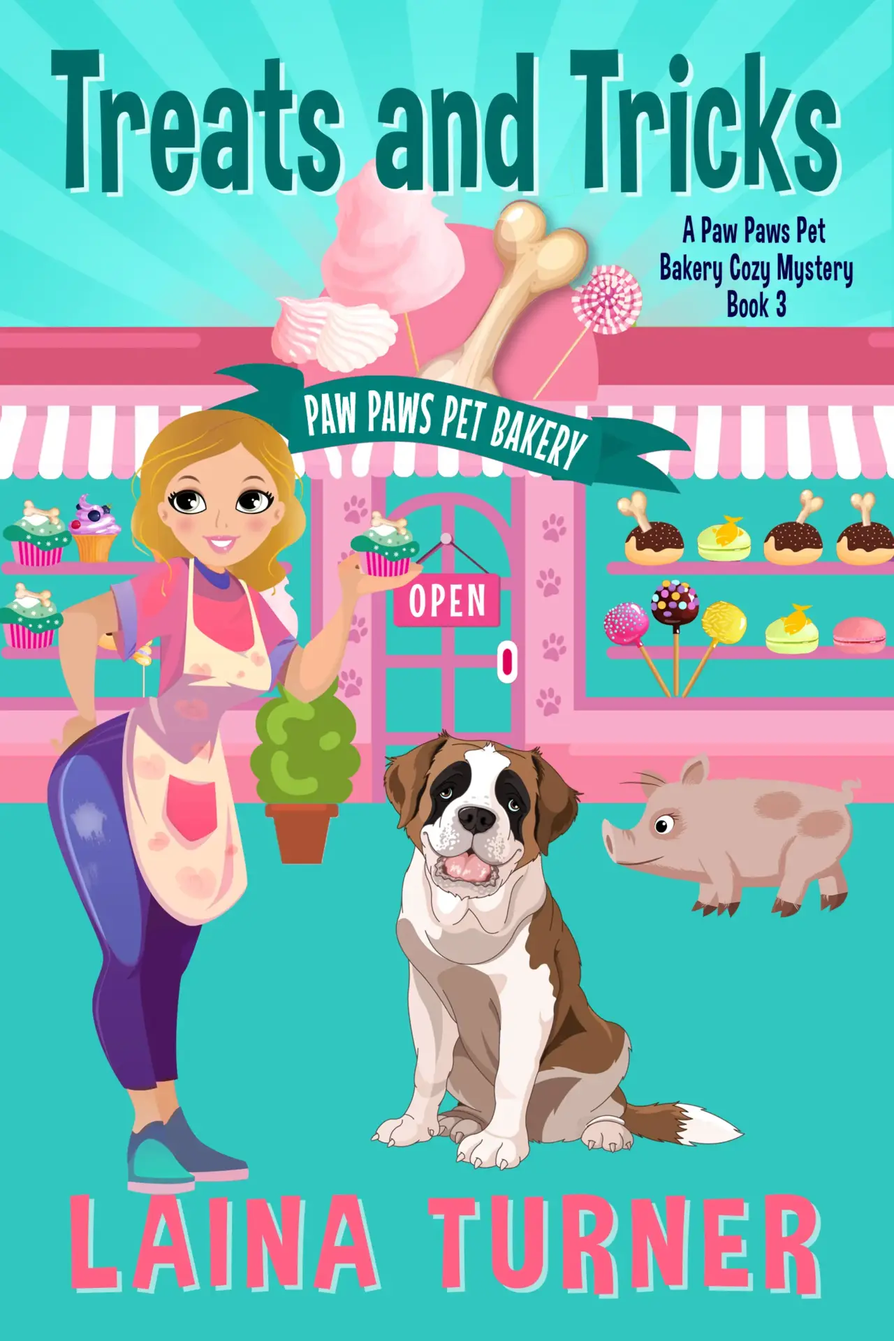 Treats and Tricks - a Paw Paws Pet Bakery Cozy Mystery Book 3