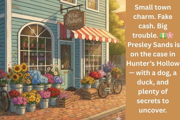 Behind the Pages: Fuchsias and Forgery A Petal Pushers Flower Shop Cozy Mystery