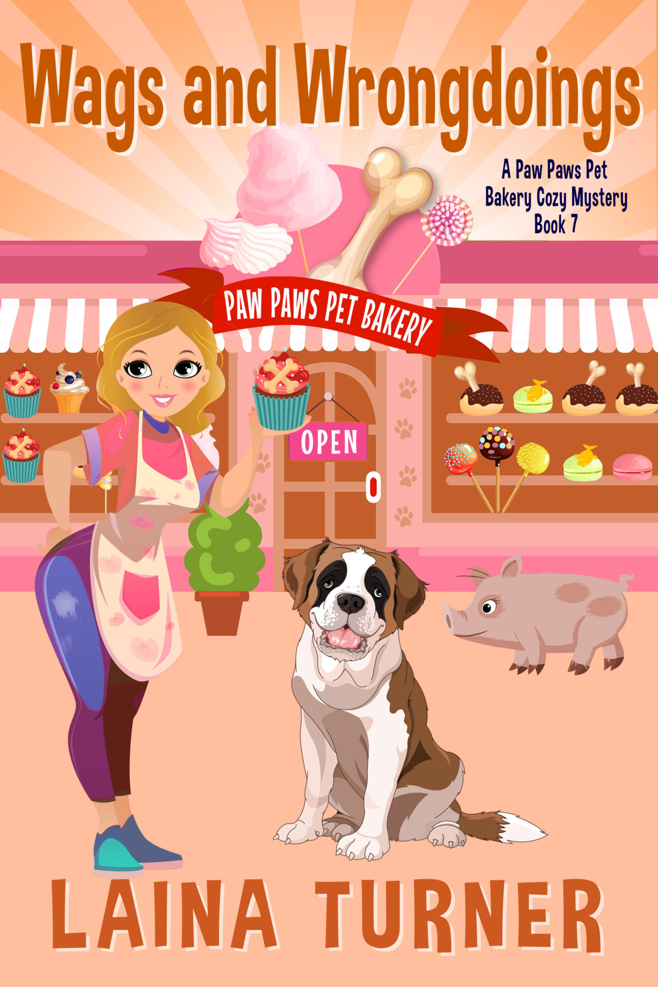 Wags and Wrongdoings a Paw Paws Pet Bakery Cozy Mystery Book 7