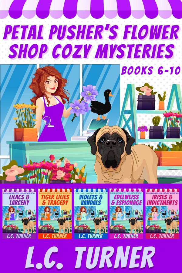 A Petal Pushers Flower Shop Cozy Mystery Collection Box Set Books 6-10