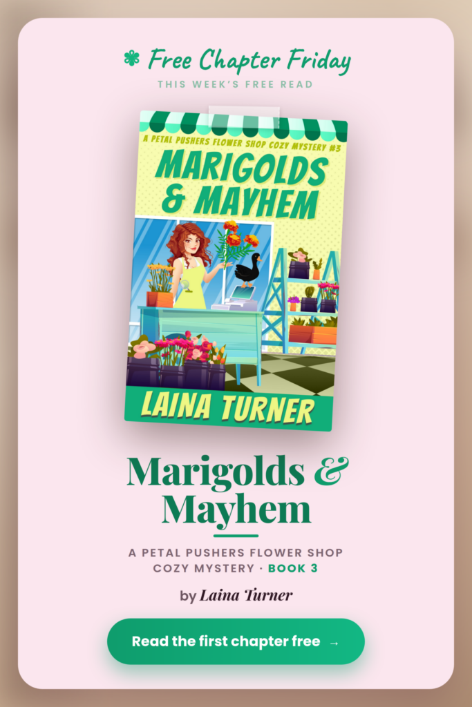 Free Chapter Friday: Marigolds and Mayhem 1 marigolds and mayhem pin Free Chapter Friday: Marigolds and Mayhem